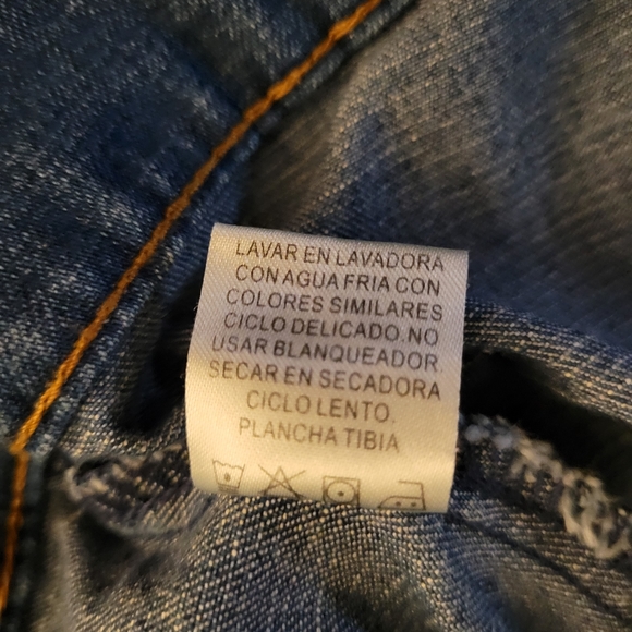 Vintage Roper XL Denim Shorty Jacket with Silver Stud Work on Front/Back/Cuffs - Picture 10 of 14